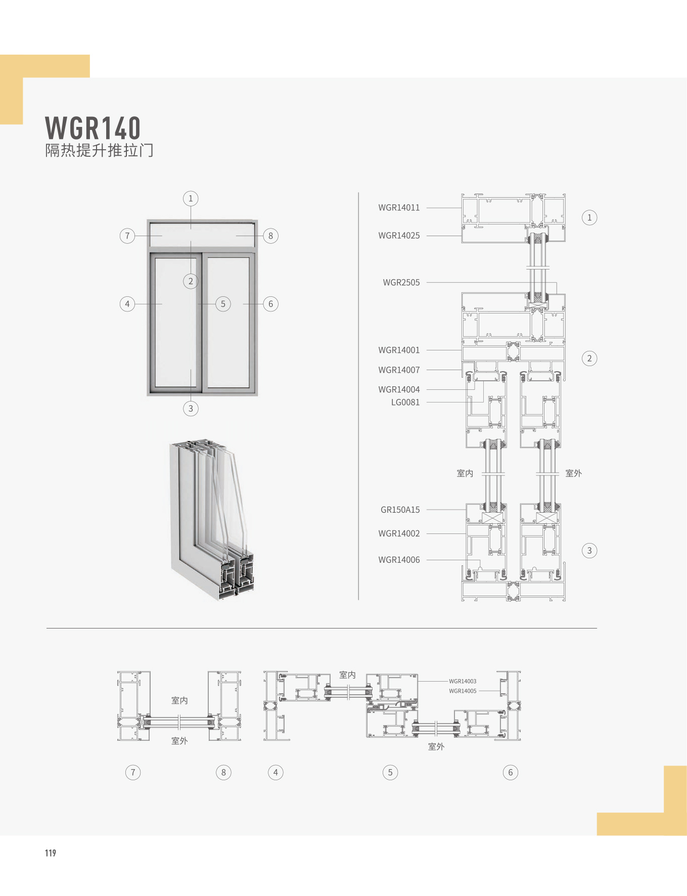 WGR140隔热提升推拉门